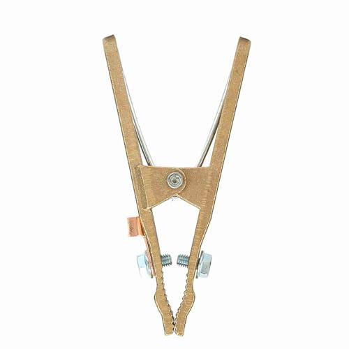 Socobeta 260/300/500A Brass Material A Shape Ground Welding Earth Clamp, Good Conductivity and Long Service Life, Suitable for Stud Welding, for Oil Exploitation (260A)