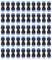 50Pcs Gerade Pneumatik Steckverbinder 360-Grad Drehung Push in Schnellkupplung Quick Release Fitting Druckluftwerkzeuge für 4mm Rohr