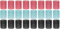MIJOMA Lot de 24 bigoudis Velcro - Bigoudis auto-adhésifs pour de belles boucles - Vert menthe, rose, noir - Coiffage sans chaleur de qualité coiffeuse (Ø 60 mm)