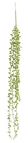 Hydrangea Garland Hanging Simulation Rattan Artificial Succulent Shape Greenery Bonsai Plants Leaf Picks Hanging Basket Lover Tears String Of Pearls Plant Fake Succulent Wedding (Green, One Size)