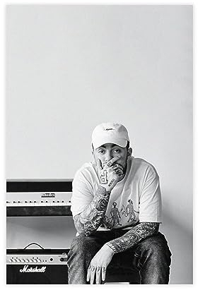 Mac Miller Poster, Malcolm James McCormick Rapper Poster2 Leinwand Poster Schlafzimmer Dekor Sport Landschaft Büro Zimmer Dekor Geschenk ungerahmt 40 x 60 cm