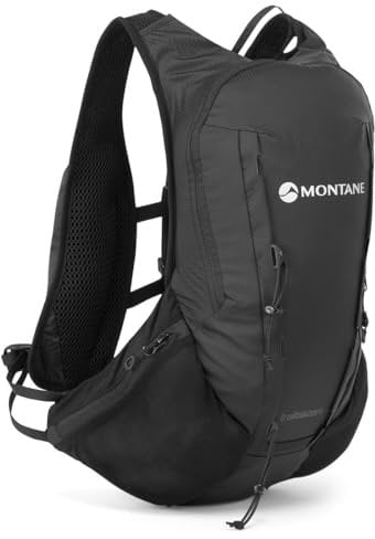 MONTANE Trailblazer 8 Black One Size Backpack, Adults Unisex, Multicoloured (Multicoloured), One Size