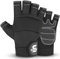 SAWANS Fingerless Working Gloves for Men Performance Heavy Duty Half-Finger Work Gloves Mechanic Anti Slip Safety Gloves for Work Warehouse Training Dexterity Carpenters Rigger Gloves (Black, S)