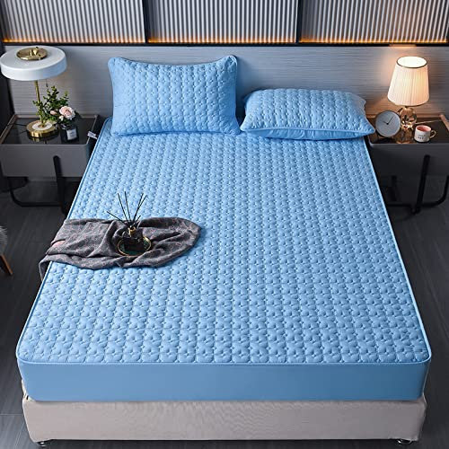 JIANINGHOME Spannbettlaken 180x200,Weiches Spannbetttuch, Extra Tief, FüR Einzel, Doppel, Kingsize Und Super-Kingsize-Betten, Waschbarer Matratzenschutz
