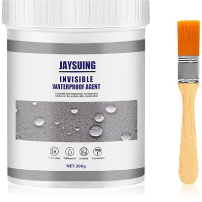 300g Sellador Invisible Impermeable,Recubrimiento Impermeable Transparente Con Cepillo,Agente de Recubrimiento Impermeable Transparente,para Baño, Inodoro, Azulejos, Paredes, Tuberías