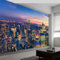 Papier Peint Panoramique Paysage Urbain Architecture De New York 3D Peinte Multicolore Intissé Murale, 200 x 140 cm (L x H) Photo Murale pour Salon Chambre d'enfants restaurant Décoration Murale