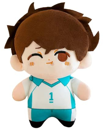 Jilijia Anime Haikyuu Plüschfiguren Hinata Shoyo/Kuroo Tetsurou/Tobio Kageyama/Kozume Kenma Weiche Stofffigur Anhänger Tasche Zubehör Dekoration Geschenk 20 cm