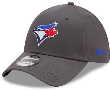 New Era Baseball Cap Kappe 39Thirty Modell gebogener Schirm Stretch-Material MLB Accessoire grau