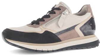 Gabor Damen Low-Top Sneaker, Frauen Sneaker,sportlich,schwarz,Jollys,rot,Glitzer,blau,Rolling-Soft,Sensitive,Basic,Oak/Brown Kombi,38.5 EU / 5.5 UK