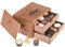 CHOCOLISSIMO Schokolade Geschenk - 20 handgefertigte Weihnachtspralinen im Holzkästchen, Pralinen, Weihnachtsschokolade, Geschenk Nikolaus, Advent, Weihnachten, für Männer, Frauen - Merry Chocolaterie