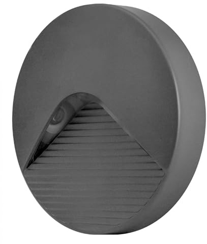 PathLux Round Surface Light IP65 2.2w 90lm 3000K Dark Grey