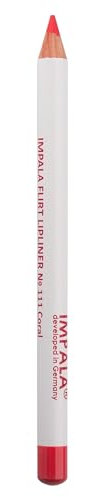 IMPALA | Lippenkonturenstift Nº 111 Corallo lipliner | Cremiger, wasserfester Langzeit-Lippenstift | Volumen-Effekt für die Lippen | Matte Langzeit-Lippenstifte, Professionelles Make-up