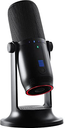 Thronmax Mdrill One (M2) condenser microphone (black) for professional HD recordings (48kHz) in studio quality for podcast / streaming / chat / gameplay / YouTube / etc.