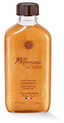 Yves Rocher Monoi Aceite Dorado Hidratante - Nutrición e Hidratación Profunda para Piel y Cabello - Fabricado en Francia - 100 ml
