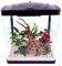 AquaOne Aquarium Komplettset LED mit Pumpe HR-300 schwarz I Kleines Nanoaquarium 14 Liter I Mini Nano Becken Set für Fische und Garnelen