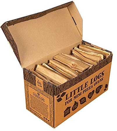 Logpile - Kiln Dried Oak Hardwood Little Logs (1 box) | Perfect for Pizza Ovens, Fire Pits & Stoves | Mini Logs for Wood-Fired Cooking | Quick Lighting & High Heat | 4kg Hand-Packed, Eco-Friendly Box