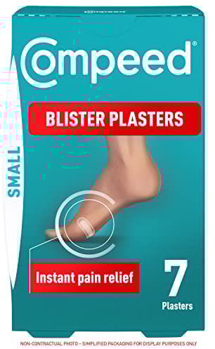 Compeed Blister Plasters Small Size 7 Pack - Hydrocolloid Foot Treatment - Heal Fast