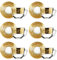 Elegant Tea Set for Adults for 6 People Modern Yellow Gold Decor Ornament/Tea Cups and Saucers - 6pcs/ Luxury Gift Set for Women, Men, Mum, Grandma, Nan, Birthday, Wedding (Gold Classic Deocr)
