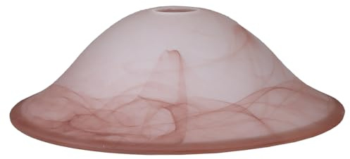 Alabasterglas braun gewischt Ø 300mm Lampenglas Ersatzglas Glasschirm Leuchtenglas E27