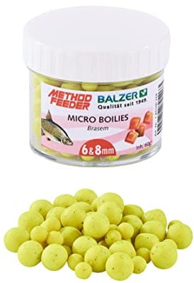 Balzer Method Feeder Boilies 6 und 8mm gemischt gelb-brasem 60g