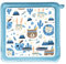 MeinBaby123® Schutzfolie kompatibel mit Toniebox | Schutzcover selbstklebend | Premium Qualität | Aufkleber passgenau I Folie Sticker I Toniebox Zubehör (Boho Tiere Blau)