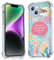 Vesidurt Jesus God for iPhone 14 Clear Case,Christian Positivity Quotes Collage,Trendy Soft TPU Protective Case Compatible with iPhone 14