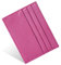 URAQT Porte-Cartes en Cuir, Porte-Cartes de Crédit, Portefeuille en Cuir, Portefeuille Ultra-Mince Portefeuille en Cuir Cadeau, Unisexe, Rose Rouge