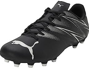 PUMA Herren Attacanto Fg/Ag Soccer Shoe, Black Silver Mist, 39 EU