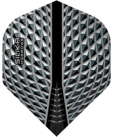 Harrows Dart Flight Profi Silika Dartflight Set für Softdarts und Steeldarts (Nummer 2, Smokey)
