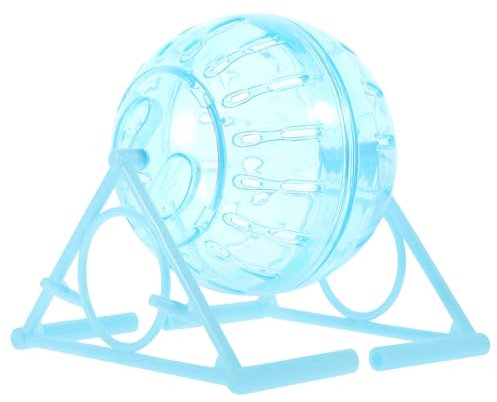 Guinea Pig Ball Dwarf Hamster Ball Hamster Clear Plastic Sport for Running Exercise with Stand Small Pet Rodent Guinea Pig Mice Gerbil Jogging Toy 12cm