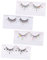 Lurrose 4 Paare Pailletten Falsche Wimpern 3d-wimper Cosplay-wimpern Performance-wimpern Auge Glitzert 3d Falsche Wimpern Meerjungfrau Wimpern Bilden Flash-chip Nachahmung Von