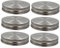 CIYODO 6stücke Praktische Einmachglasdeckel Aus Edelstahl Auslaufsichere Dichtungsdeckel Mit Silikonringen Für Frischhaltedosen Geeignet Für Breitere Gläser Und Einmachvorräte