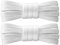7STROBBS 2 Paia Lacci Scarpe Bianchi da Sneakers,Stringhe Scarpe Piatti Bianchi da Ginnastica Larghi 8mm per Alte Air Force 1,Flat White Shoelaces,130cm