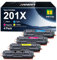 NOGIVY 201X 201A CF400X Toner mit Chip Kompatibel für HP 201X 201A Toner für HP M277dw Toner Color Laserjet MFP M277dw M252dw M252n M274n M277c6 (Schwarz Cyan Yellow Magenta, 4er-Pack)