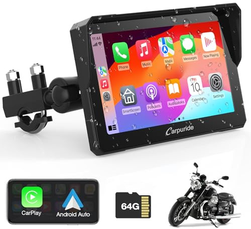Carpuride W702 7 for Motorcycle Apple Carplay/Android Auto