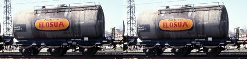 RENFE Tankwagen, 3 Achsen, 2 Stück, „Elosua“-Lackierung, Epoche IV