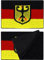 Deutschland Patches Klett | Klett Patch Germany hook and loop Patch Velkro, Klett Patch Deutschland, Militär Patch mit Klettverschluss Tactical Morale Patches mit Klett | 40x60mm