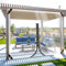 ZHJSHOU Bâche Transparente avec Oeillets 2.2x2.6m Baches Imperméables pour Exterieur,0.35mm Personnalisable Bache de Protection Pergola Terrasse,Bache de Serre Bâche avec 1 Fermeture Eclair