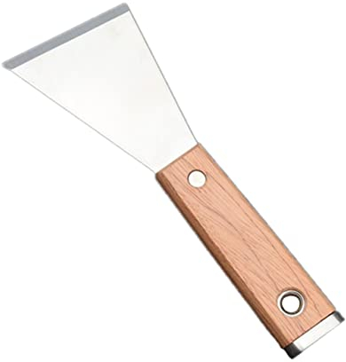 Artibetter 1 Pc Espátula en ángulo raspador de plancha de metal raspador rígido y ancho herramientas de pintura asadera cortador de masilla cortadores de masilla Bisel utensilios para hornear