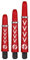 Shot! Dart Shafts Koi Carbon Michael Smith Red mit Federring für Steeldarts & Softdarts (Intermediate)