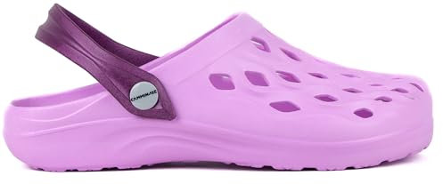 CAMMINARE Boots, for you Mujeres Hombres Zuecos EVA Cómodos Ultraligeros Zapatos de Jardín Unisex Zuecos de Jardín Flow 35-46 EU (Lila, Sistema Tallas Calzado EU, Adulto, Números, Mediano, 36)