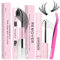 Qiveaory Cils Individues Lash Bond et Seal Kit 3 Pièces avec Colle de Cluster de Mascara Imperméable à l'eau 72 Heures de Fixation et d'étanchéité Mascara Remover Pince à cils ﻿