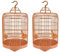Vogelkäfig Für Vögel 2 Stück Vogelkäfig Vintage Vogelkäfige Sets Klassischer Runder Papageienkäfig Klassischer Runder Vogelvoliere Hängender Vogelkäfig Vogelkäfig Vogelhaus