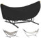 WLDGQGE Bache de Protection Extérieur pour Hamac avec Barre et Hamac Double, Tissu Oxford 600D Durable Housse de Hamac Extérieur Imperméable, résistant aux UV, indéchirable (Schwarz)