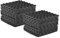 ERYUE Mousse acoustique Studio Foams Panneaux Mousse d'isolation phonique 30 * 30 cm/ 12 * 12 pouces, paquet de 24 pièces, gris foncé