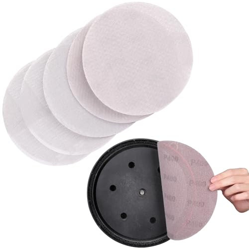 Sruhrak 25 pezzi di carta abrasiva, 225mm rete abrasiva 400 grana dischi abrasivi per levigatrici a secco levigatrici orbitali casuali