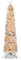VDLLQYN, 6 FT Slim Pencil Christmas Tree, Pre-lit Xmas Tree with Branch Tips, Pine Needles and Incandescent Lights, Artificial Xmas Decoration Tree for Home Office,Christmas Tree(Green+White)