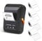 SUPVAN T50M Pro Bluetooth Label Maker Machine with 4 Tapes, Wide Waterproof Label, Versatile App with 40 Fonts and 450+ Icons, Inkless Labeler for Home, Kitchen, School, Office Organization, Black