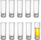 KPYZLBD 10 Schnapsgläser, Hoch Shotgläser 5cl/50ML Likörgläser Dicke Basis, Kleines Weinglas Set, Party Zubehör Shot Gläser, Familienbar, Ouzo Gläser Kleines Glas, Standfest Dank Dickem