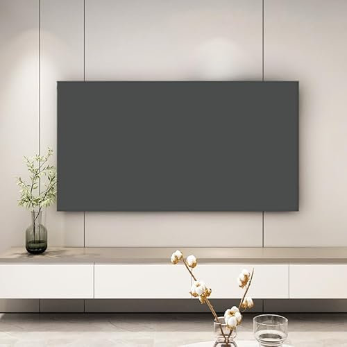 DOTBUY-SHOP Cubierta Antipolvo para TV, Universal Funda para Pantalla de Televisión Elástic Pantalla de Funda Impreso a Prueba de Polvo para 32 a 80 para Pulgadas (Gris oscuro,76-85inch)